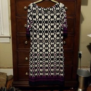 Multi color shift dress